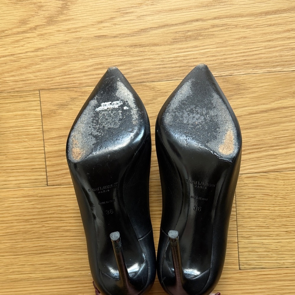 Saint Laurent Zoe Black Heels 6/36 - Picture 5 of 7